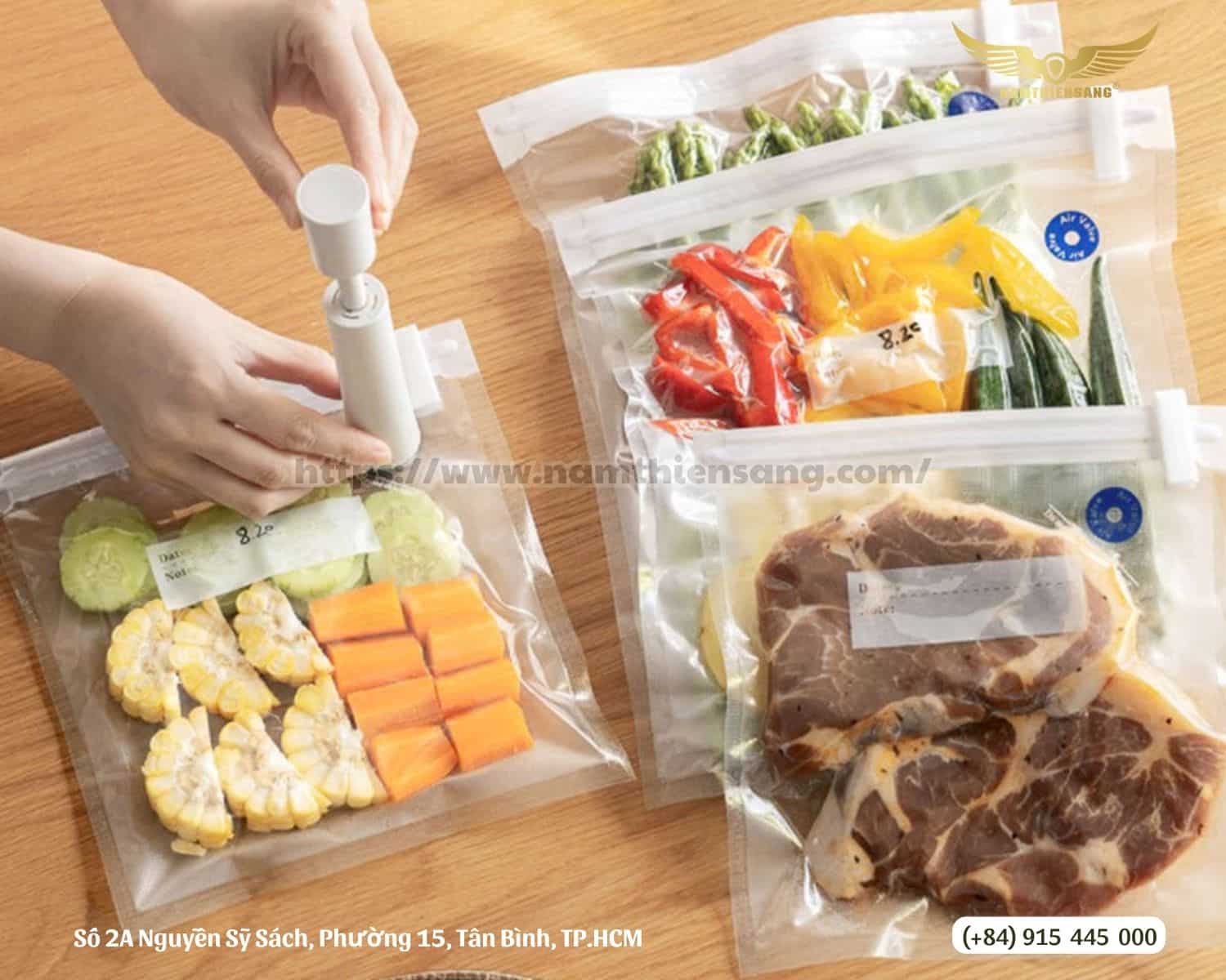 Túi Zip hút chân không